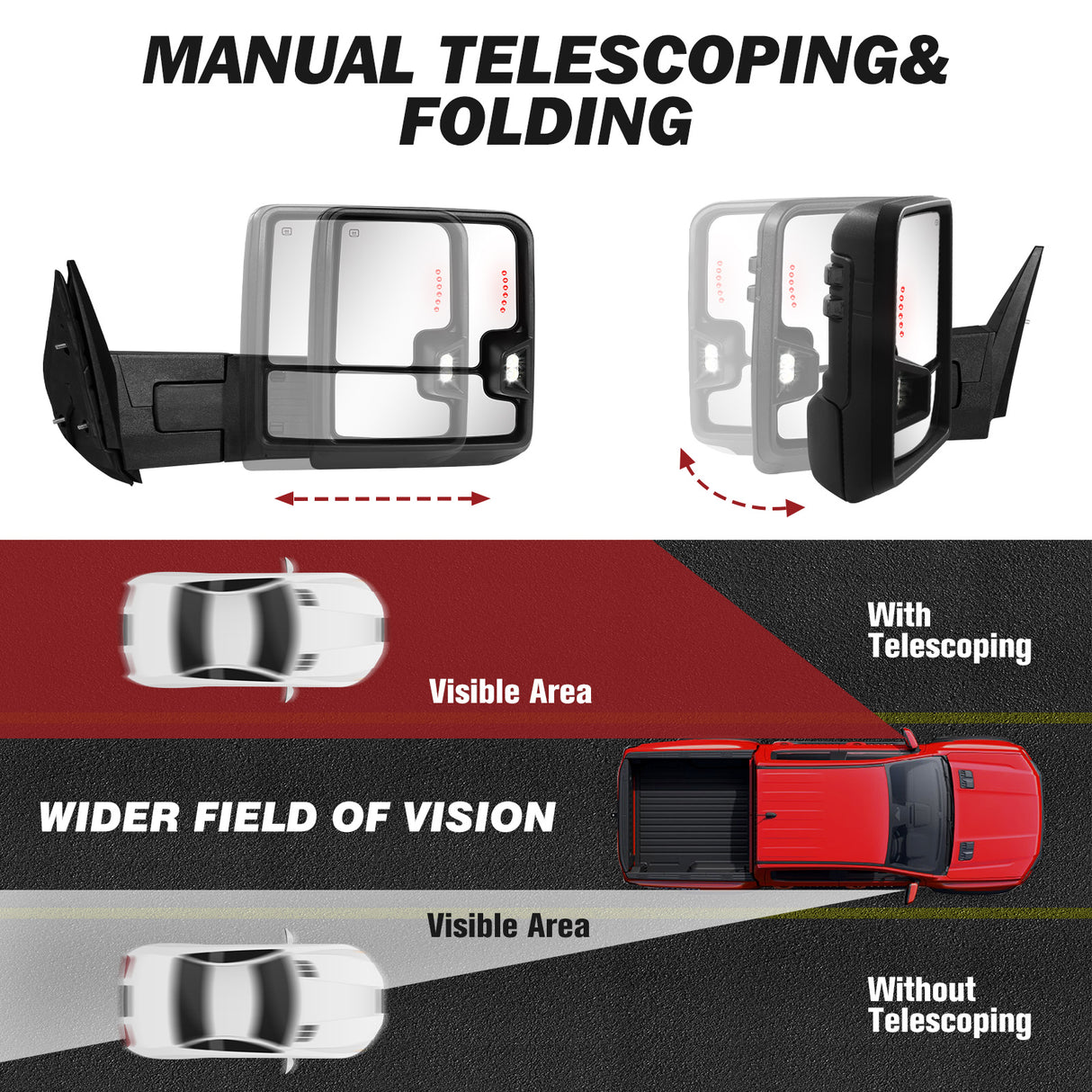 Besq-Extendable-Telescopic-Towing-Mirror-for-2007-2013-Chevy-Silverado-GMC-Modern-Design-for-Classic-Models-07BS-Manual-Folding-Telescoping