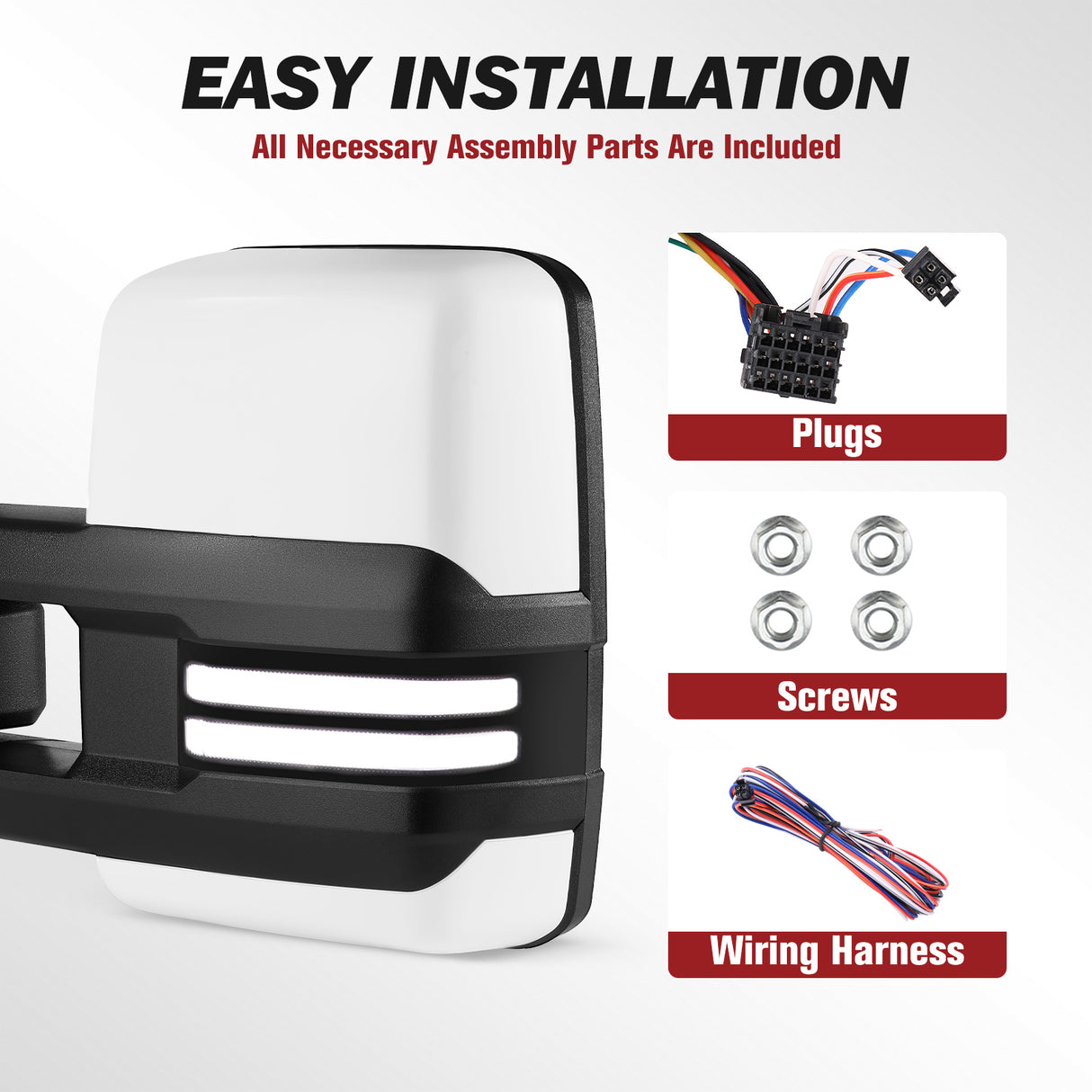 Besq-Telescopic-Towing-Mirrors-for-2014_2019-Chevy-Silverado-GMC-Sierra-Custom-Extendable-Design-PWC14-SDBP-easy-installation